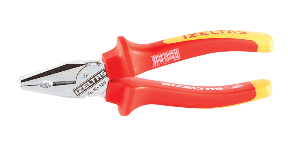 İzeltaş 180 mm Kombine Pense Elektrıkçı İzoleli 1000 V - 3020126180