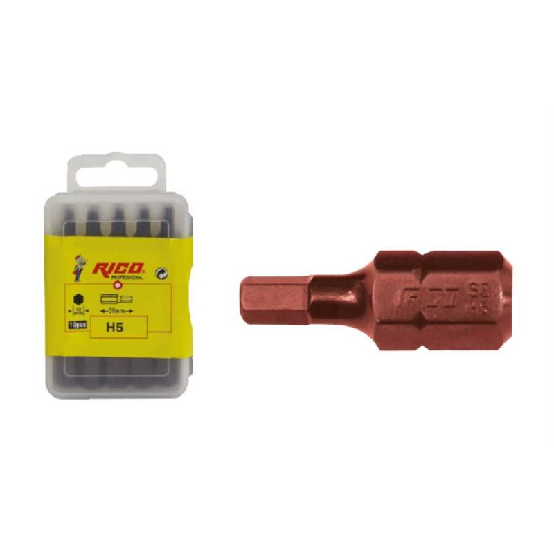 Rico H7-30x10 mm Bits Uç Mıknatıslı Kırmızı - 005-KK1179