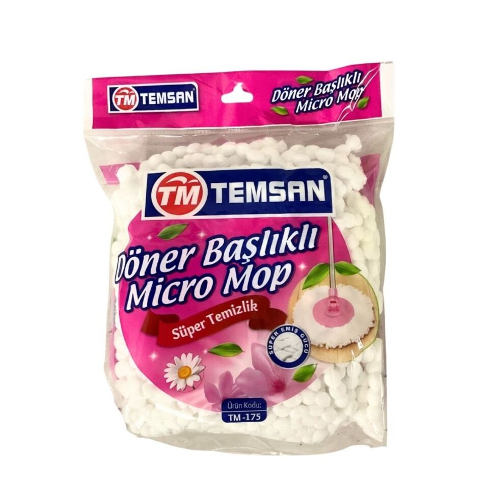 Temsan Temizlik Döner Başlıklı Mikro Mop Tm-175