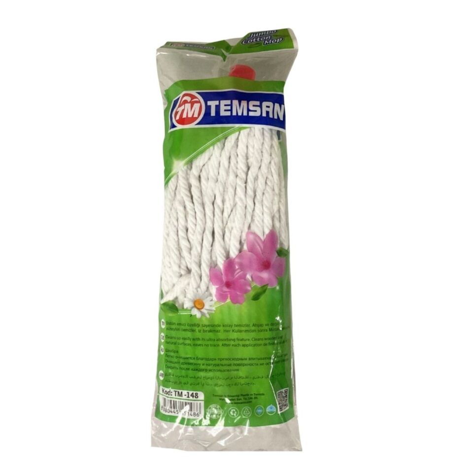 Temsan Temizlik Jumbo Cotton İpli Mop Tm-148