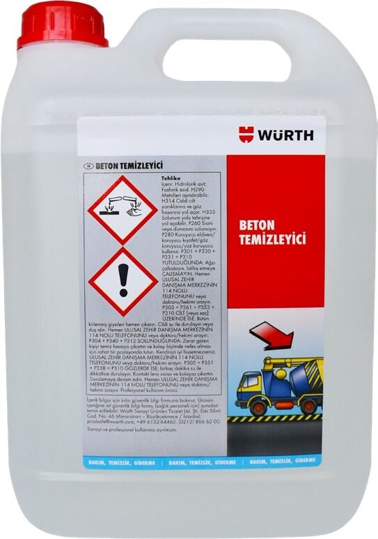Würth Beton Temizleyici 5 Kg 0893216005