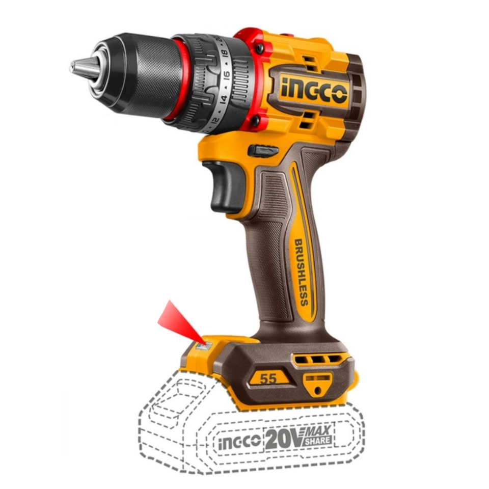 İngco Cıdlı20558e Akülü Darbeli Vidalama 20v