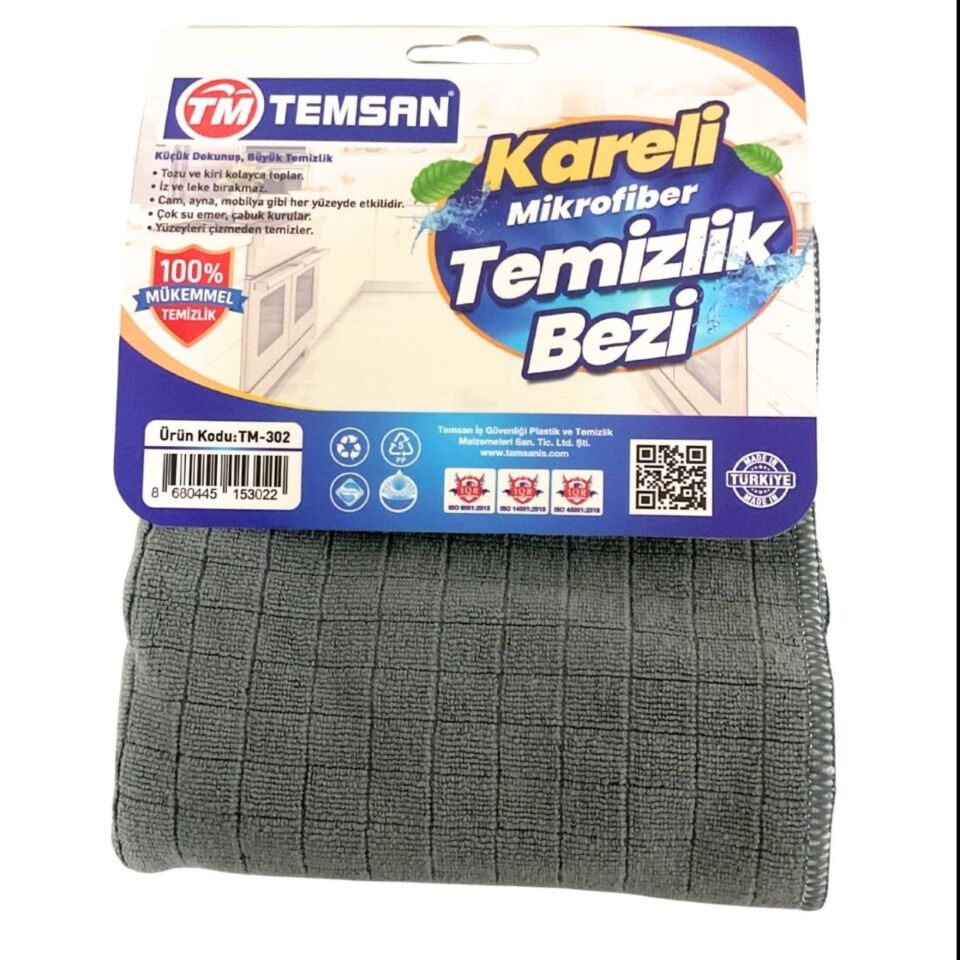 Temsan Temizlik Mikrofiber Bez 50x70 Cm Tm-302