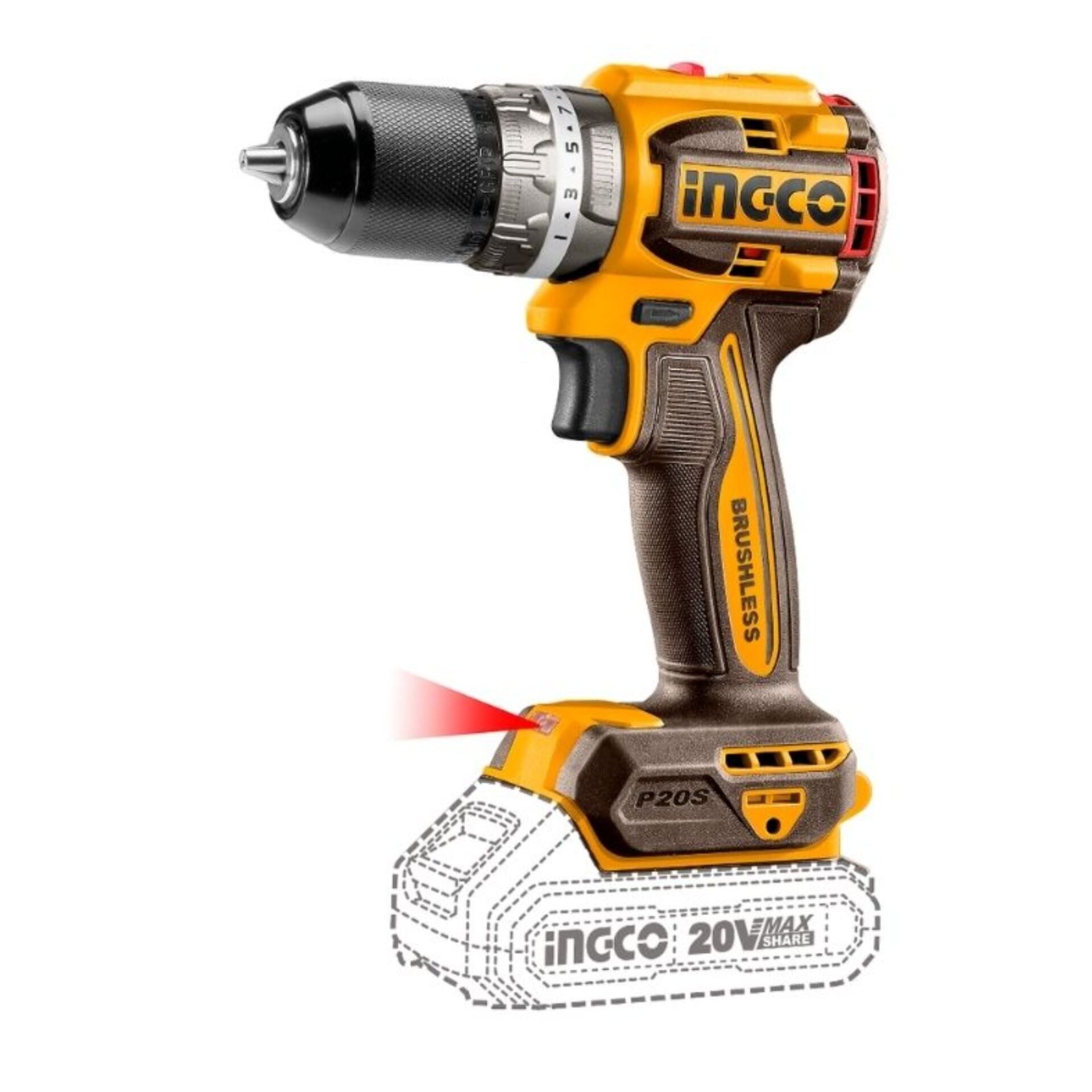 İngco Cıdlı206021 Aküsüz Darbeli Matkap 20v