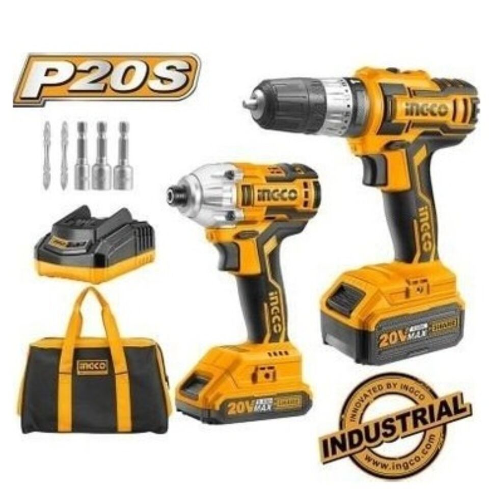 İngco Cklı 2006 Matkap-vidalama 2 Li Set 20 V