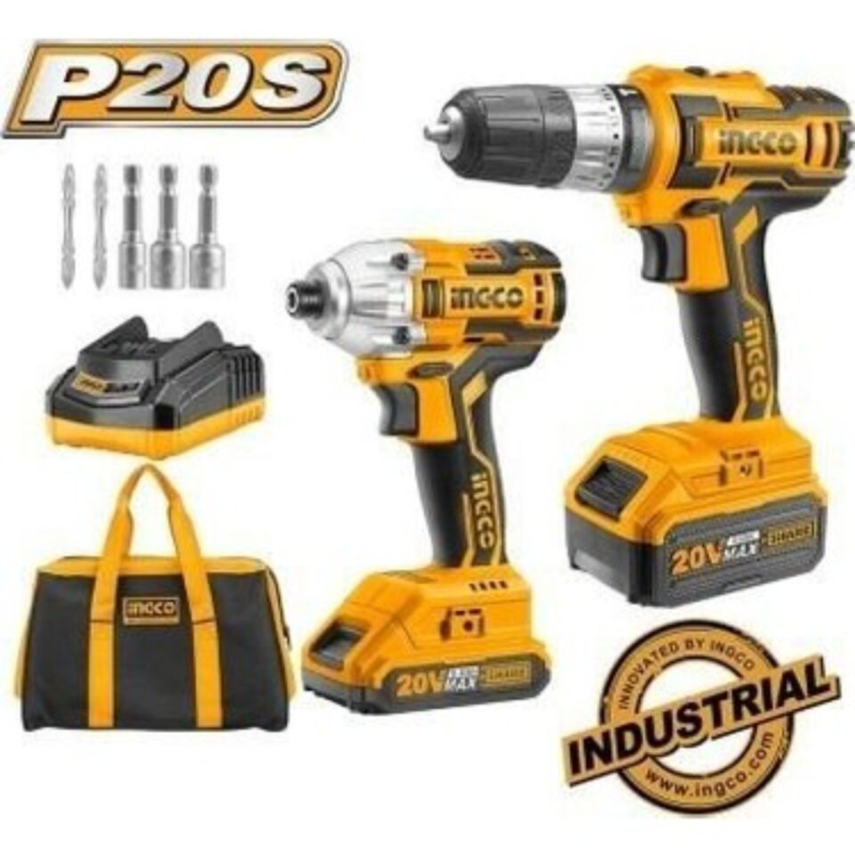 İngco Cklı 2006 Matkap-vidalama 2 Li Set 20 V