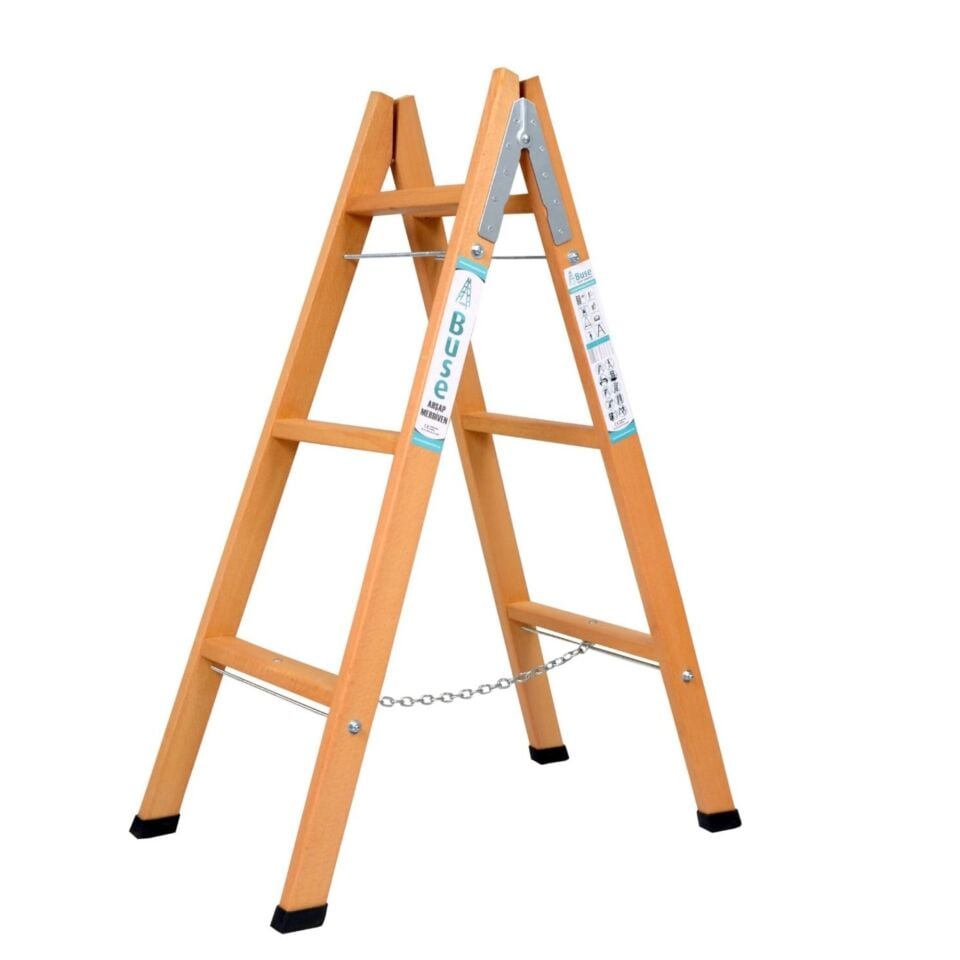 Buse A Tipi Ahşap Merdiven 3 Basamak(110cm) Ag-103