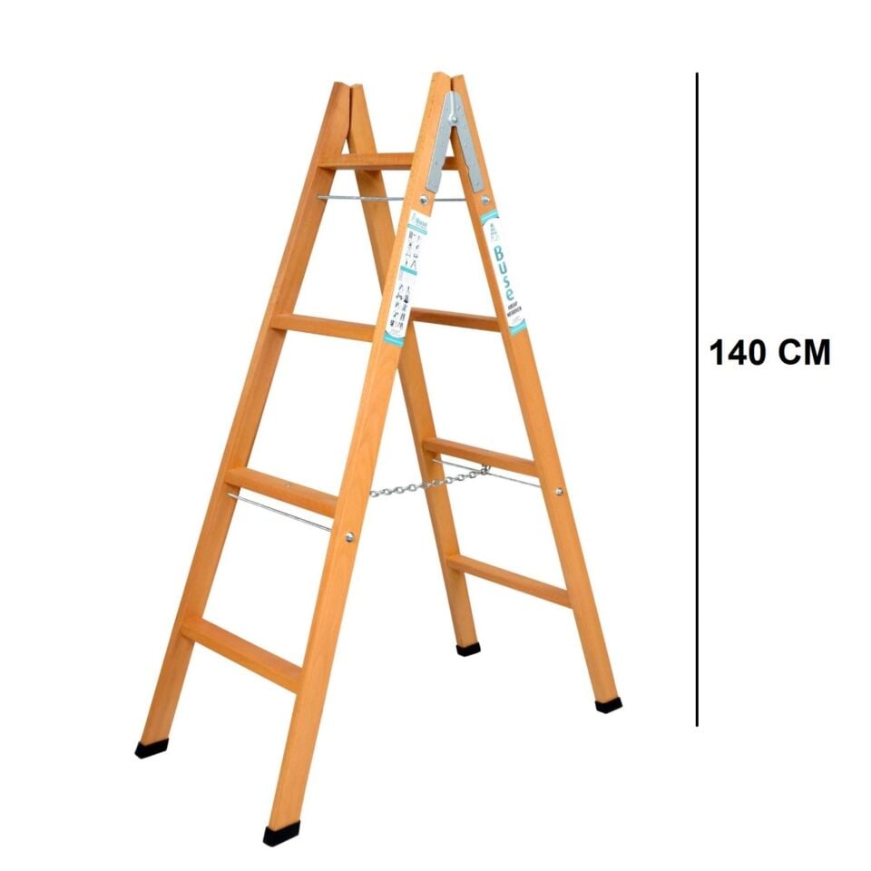 Buse A Tipi Ahşap Merdiven 4 Basamak(140cm) Ag-104