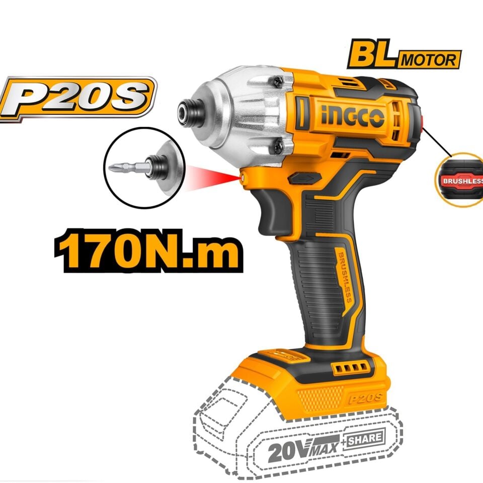 İngco Cklı 2016 Matkap-vidalama 2 Li Set 20v