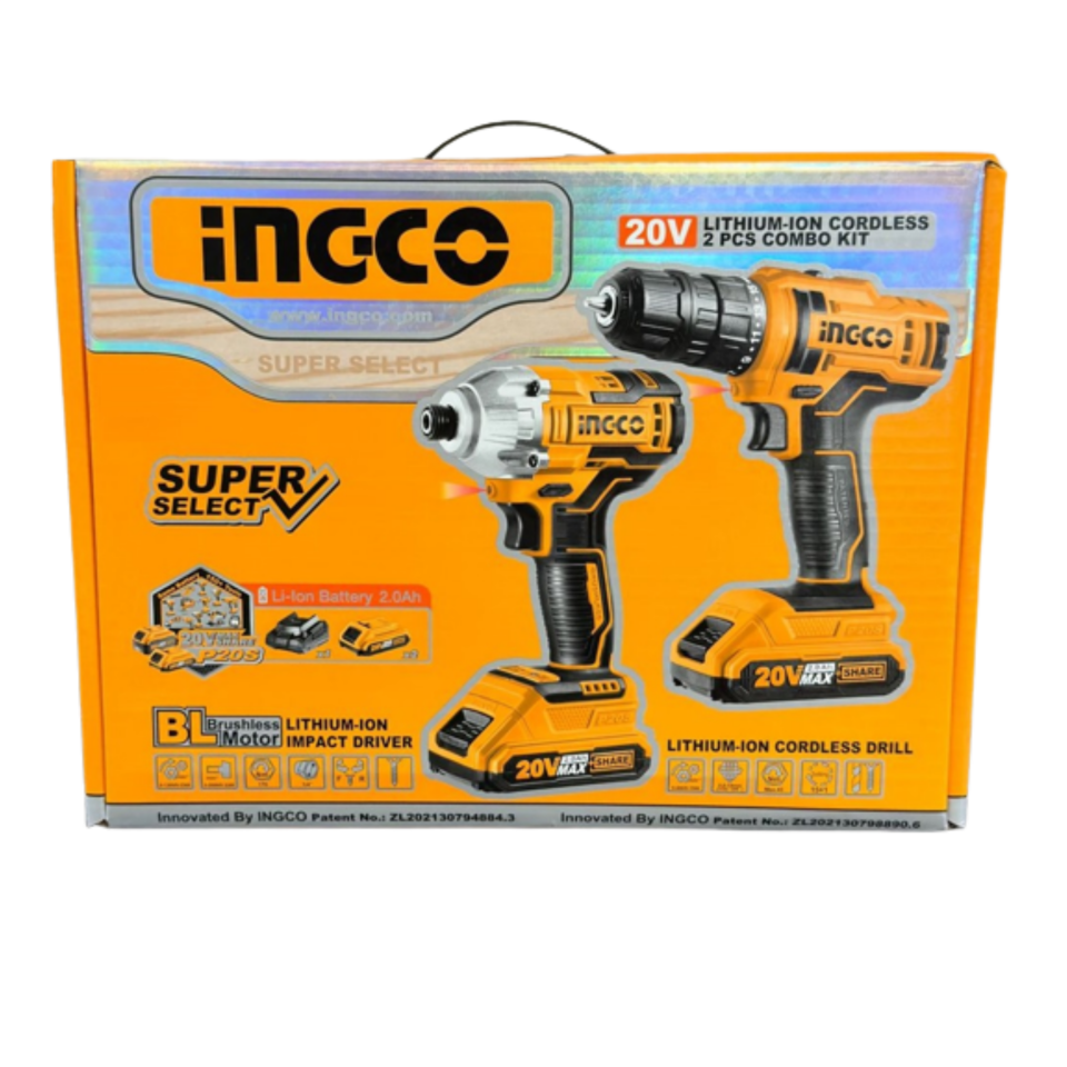 İngco Cklı 2016 Matkap-vidalama 2 Li Set 20v