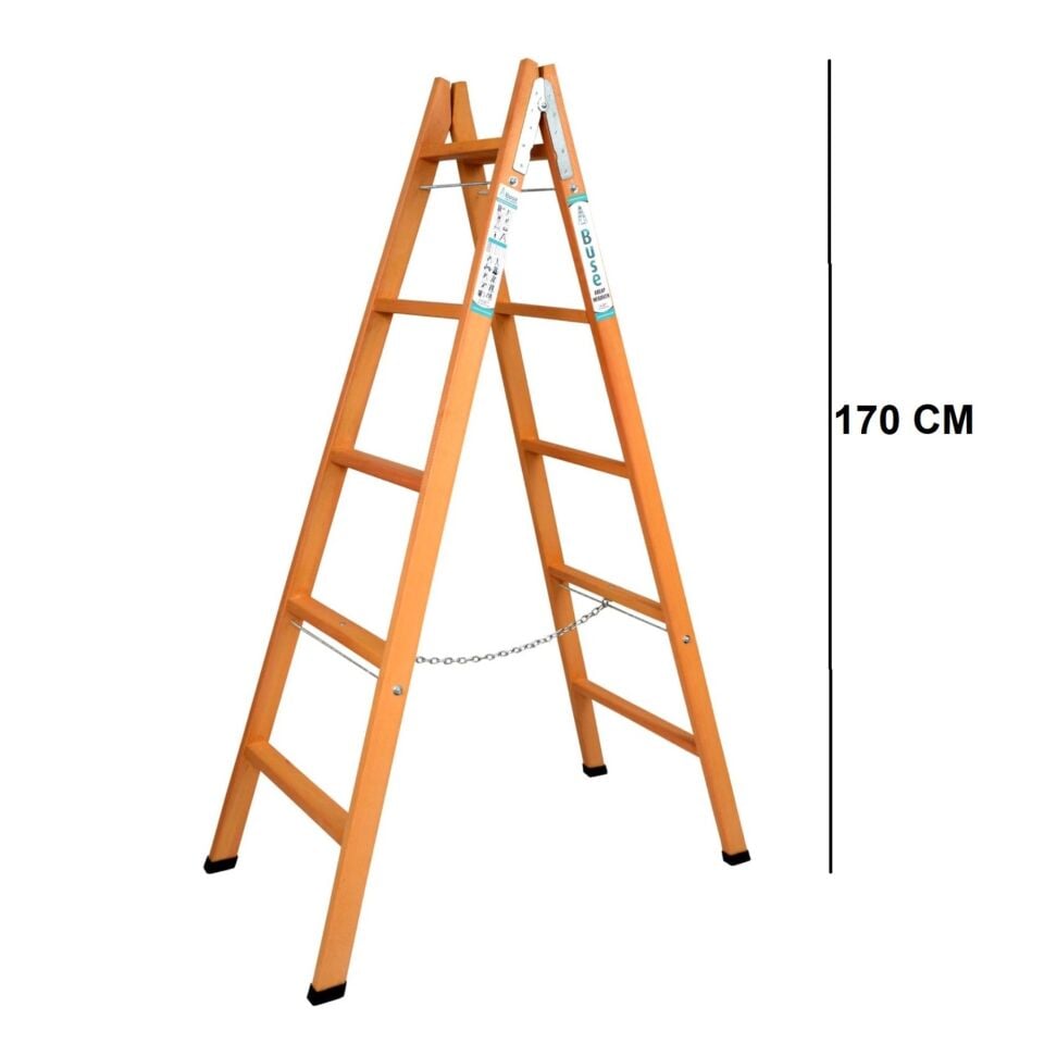 Buse A Tipi Ahşap Merdiven 5 Basamak(170cm) Ag-105