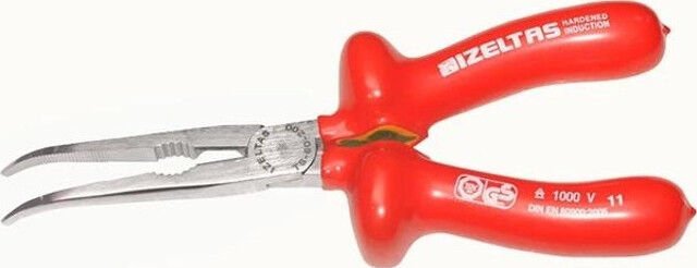 İzeltaş 200 mm Uzun Düz Kargaburun Elektrıkçı İzoleli 1000 V - 3220136200