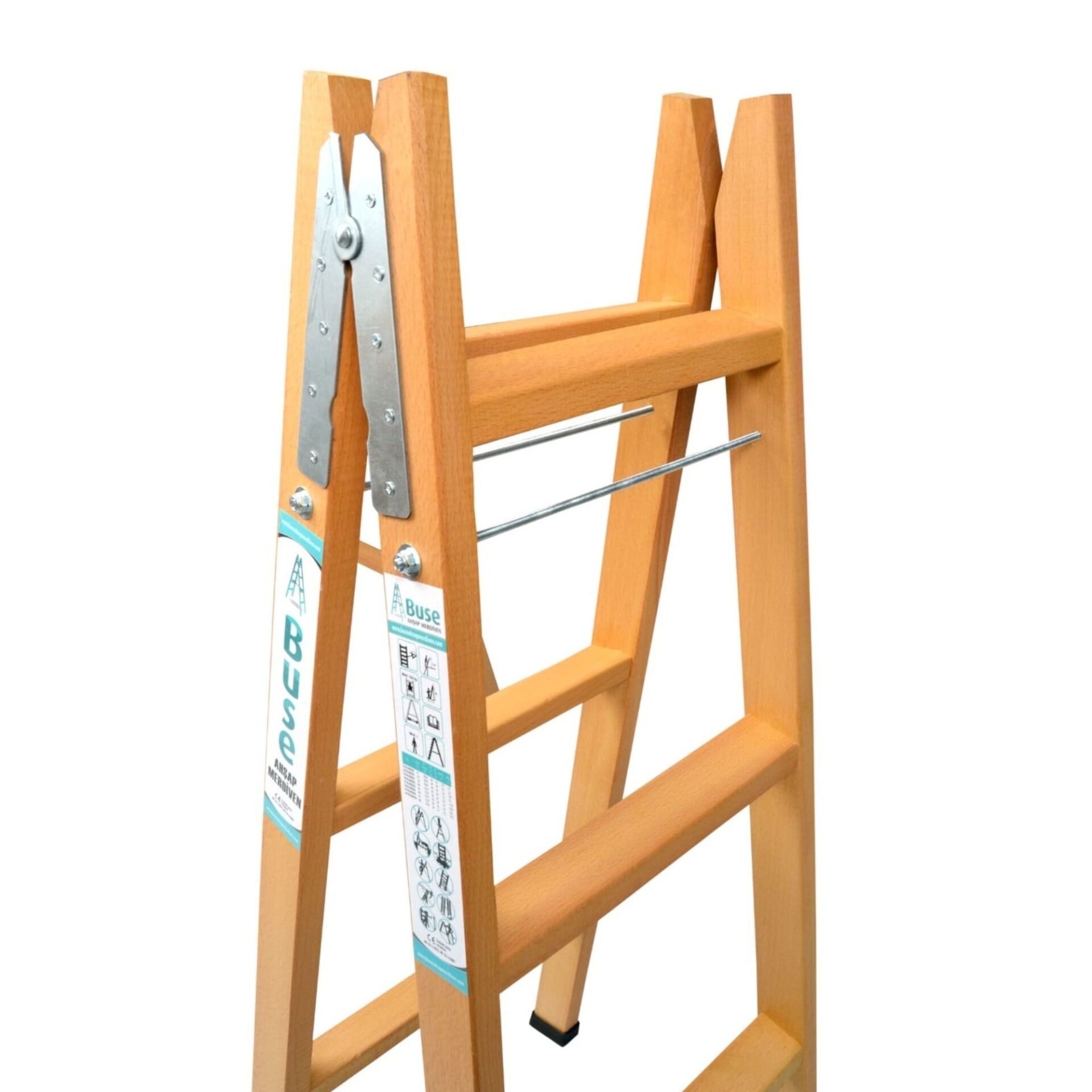 Buse A Tipi Ahşap Merdiven 8 Basamak(260cm) Ag-108