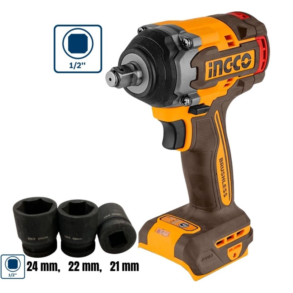 İngco Coslı250184e Akülü Kömürsüz Set 3lü