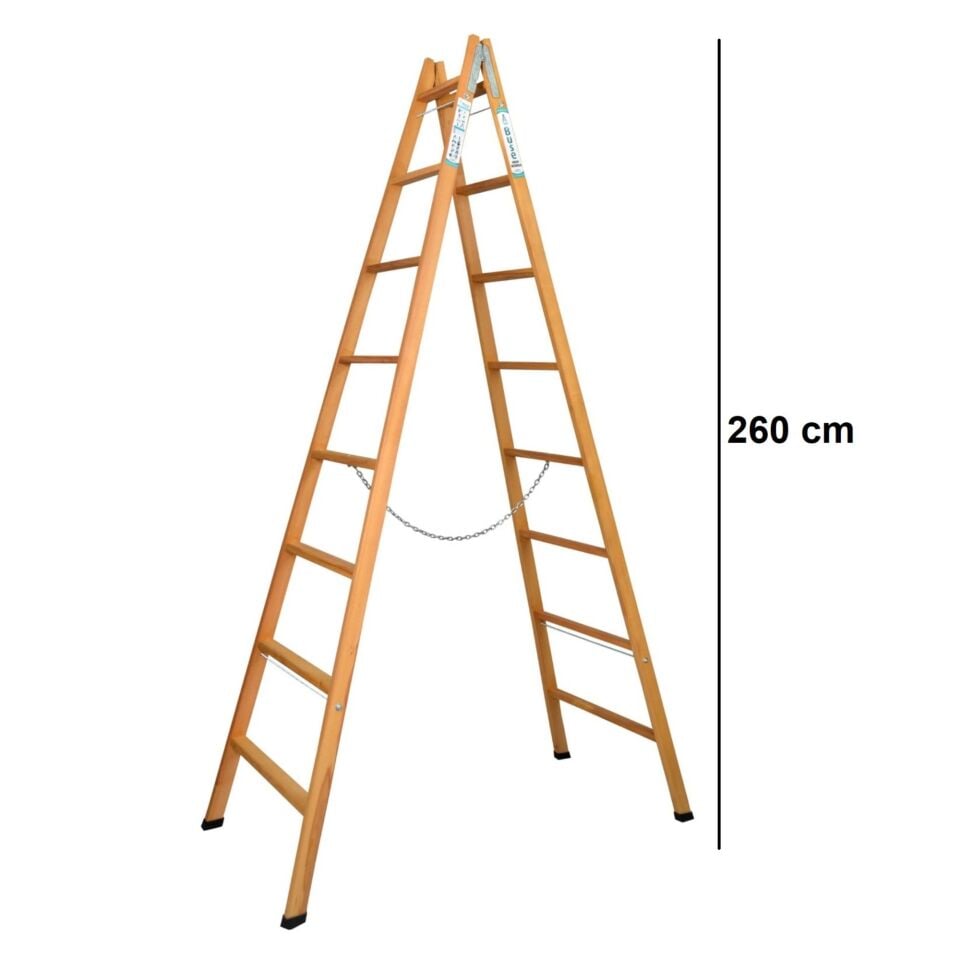 Buse A Tipi Ahşap Merdiven 8 Basamak(260cm) Ag-108