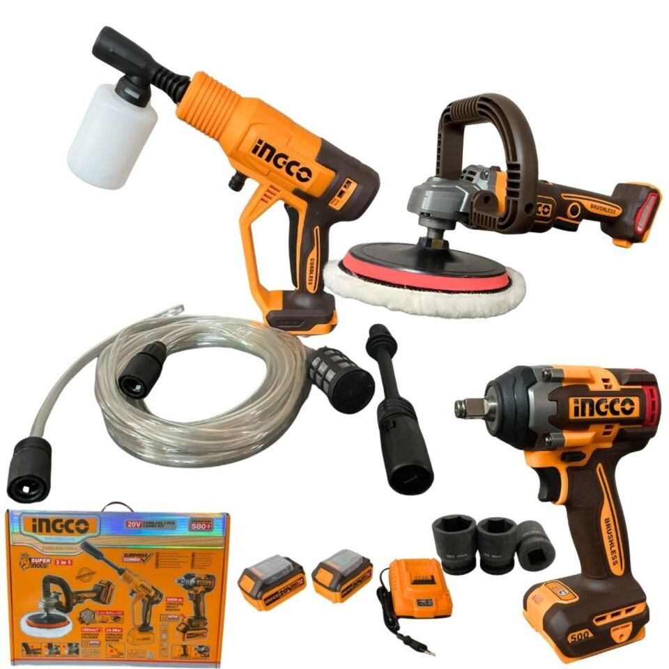 İngco Coslı250184e Akülü Kömürsüz Set 3lü