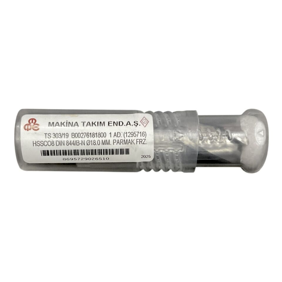 Mte Hsse Parmak Freze Kısa Dın844 18 Mm 276181800
