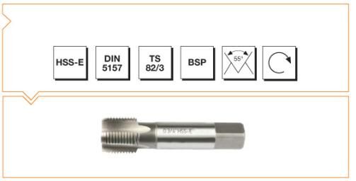 MTE Makina Takım HSS-E DIN 5157 Whitworth Boru Vidalı Son Kılavuz G 3/4 B00109452644