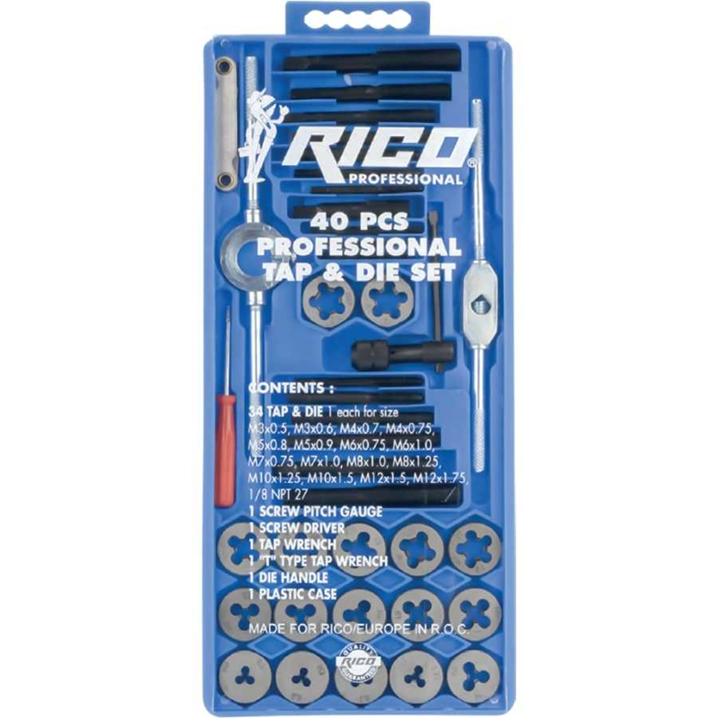 Rico 40 Parça Pafta Klavuz Seti - 005-RC3240