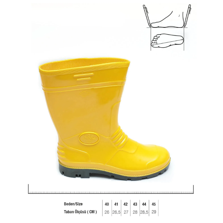 Gezer Sarı Çizme Kısa