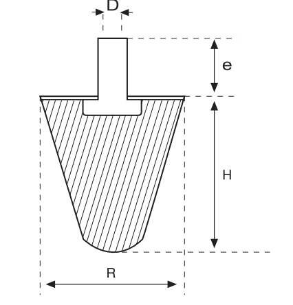 KA706012 Kauçuk Armudi Takoz