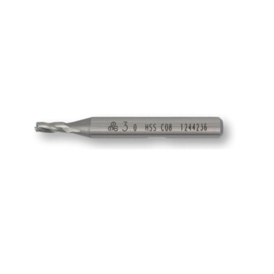 Mte Hsse Parmak Freze Kısa Dın844 3 Mm 276180300