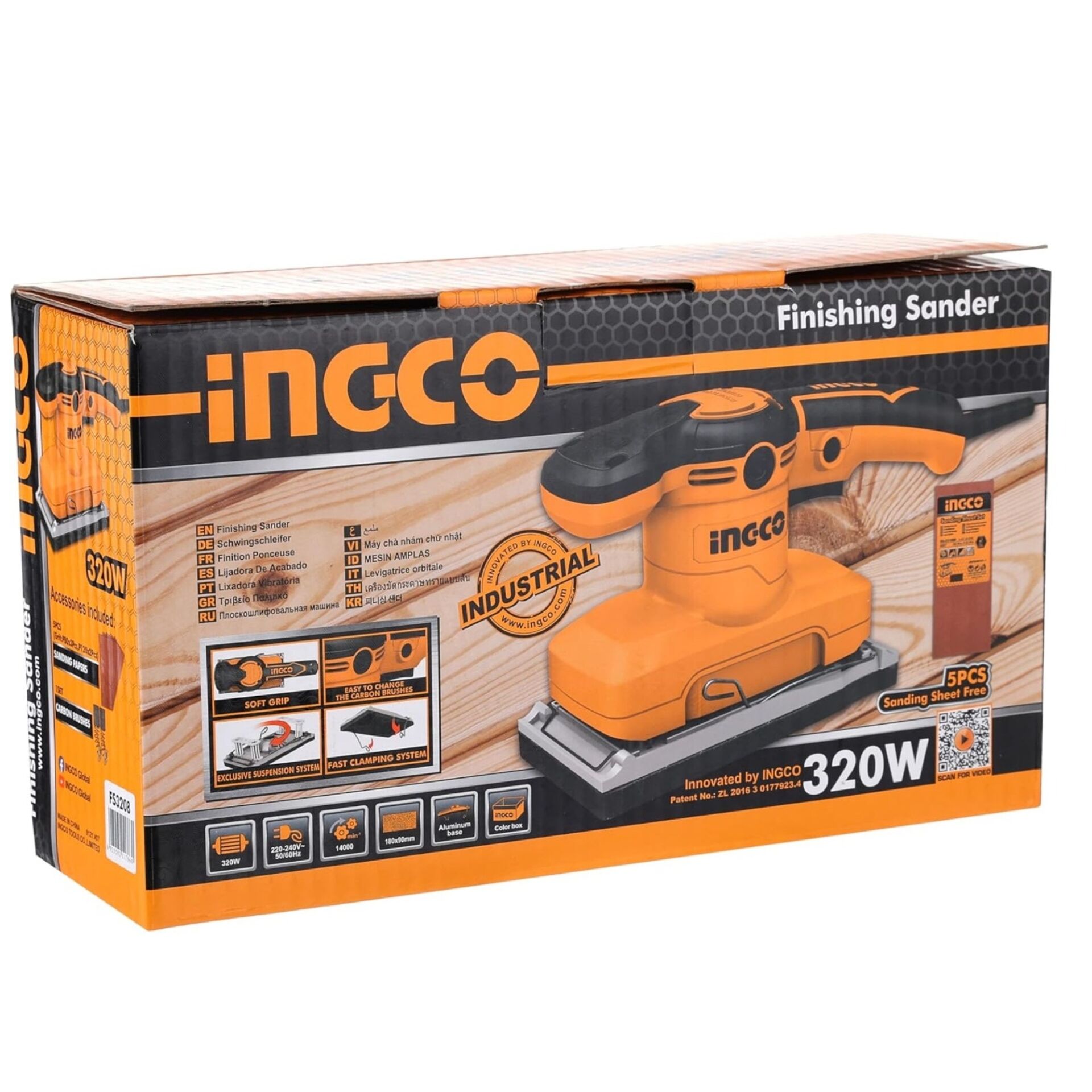 İngco Fs3208 Titreşimli Tank Zımpara 320w
