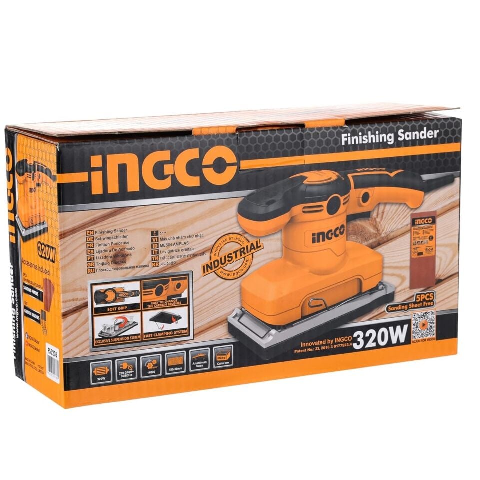 İngco Fs3208 Titreşimli Tank Zımpara 320w