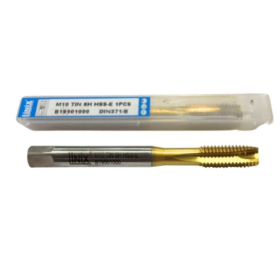 Linix Makina Klavuz Düz Tın Kaplı Dın371/b M10