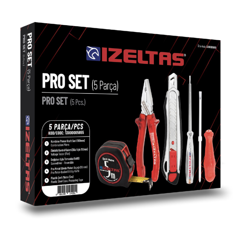 İzeltaş Pro  Set 5 Parça - 13000005655