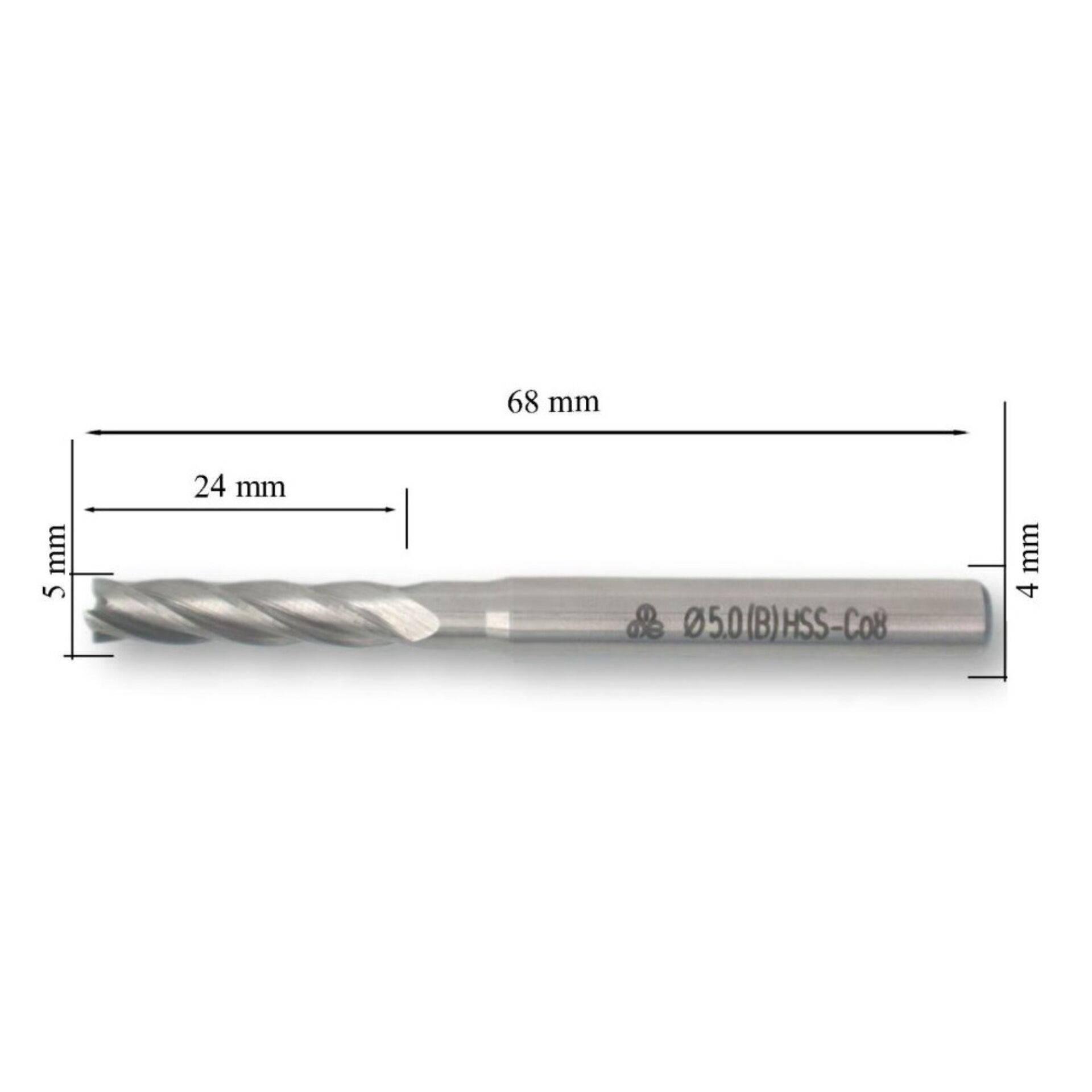 Mte Hsse Parmak Freze Uzun Dın844 5 Mm 276220500