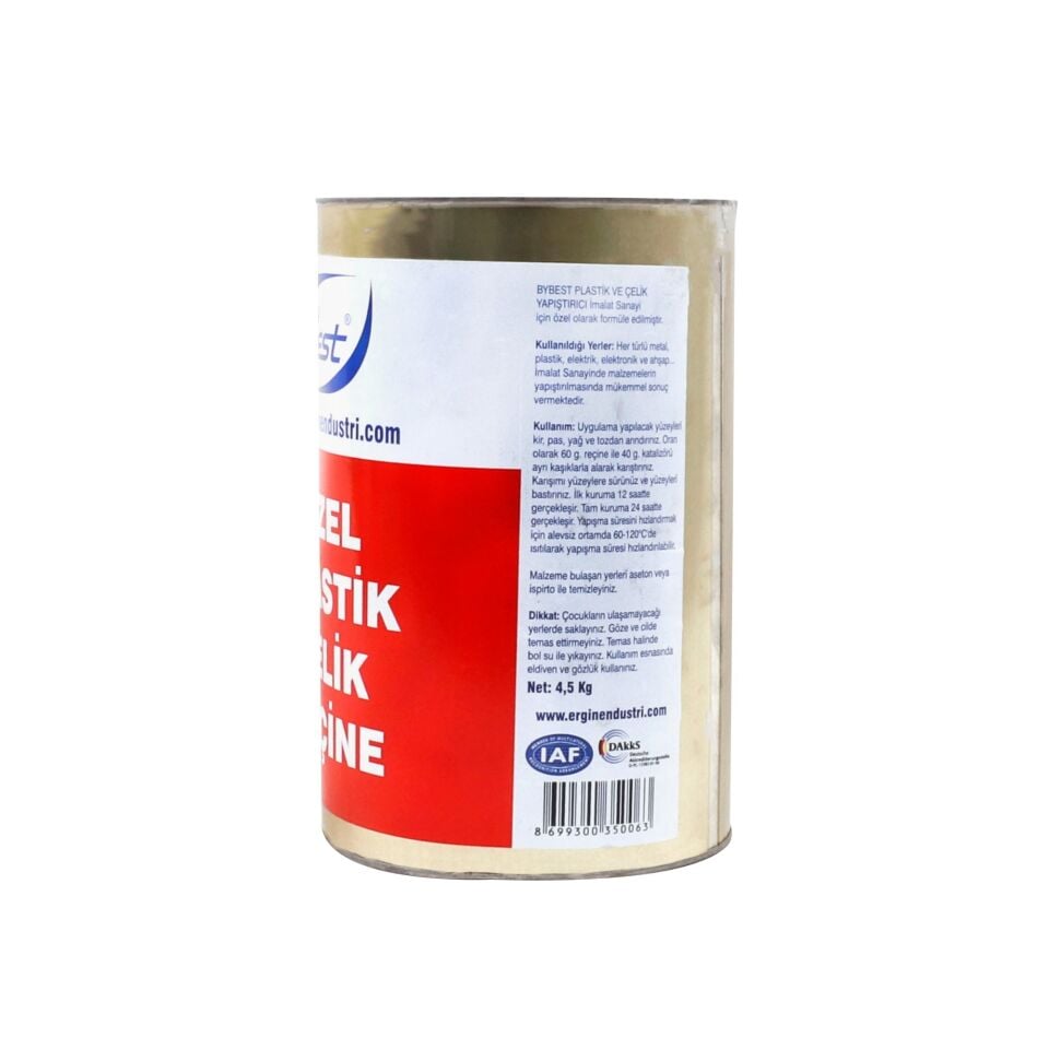 Bybest Özel Plastik Ve Çelik Reçine 4.5 Kg