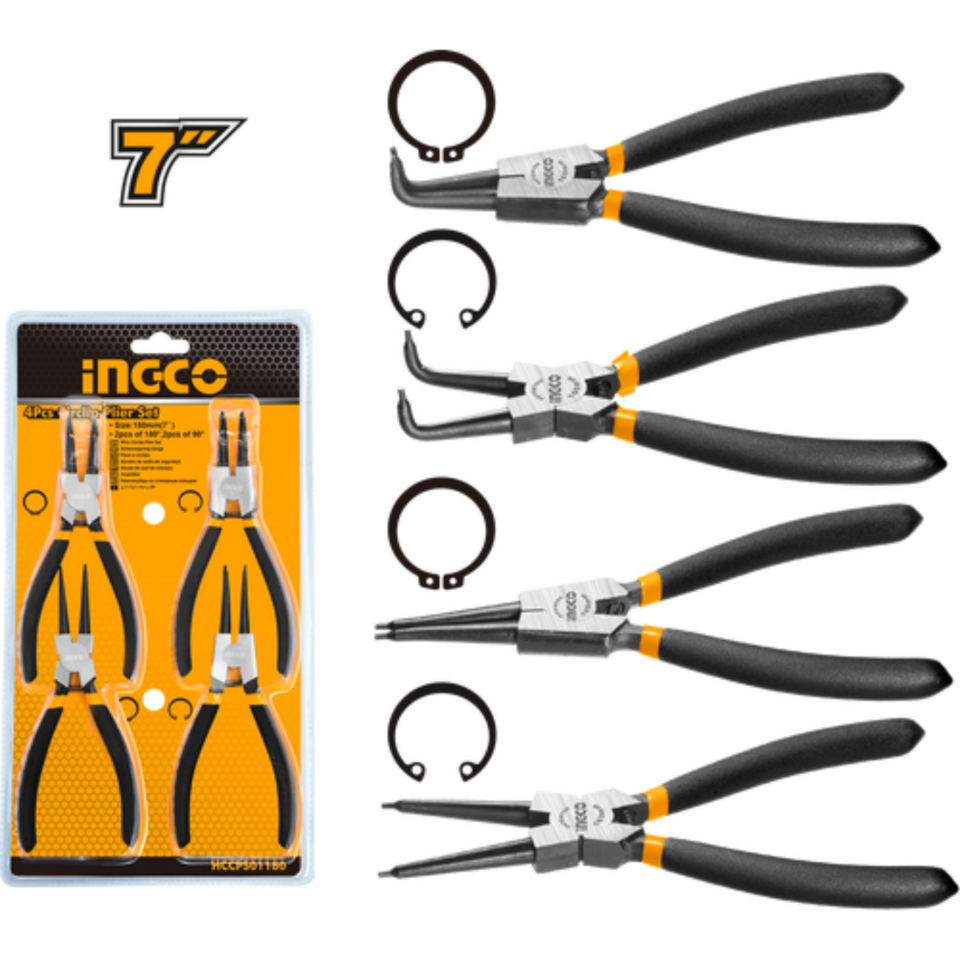 İngco Hccps01180 Segman Pense Seti 4 Lü 180 Mm