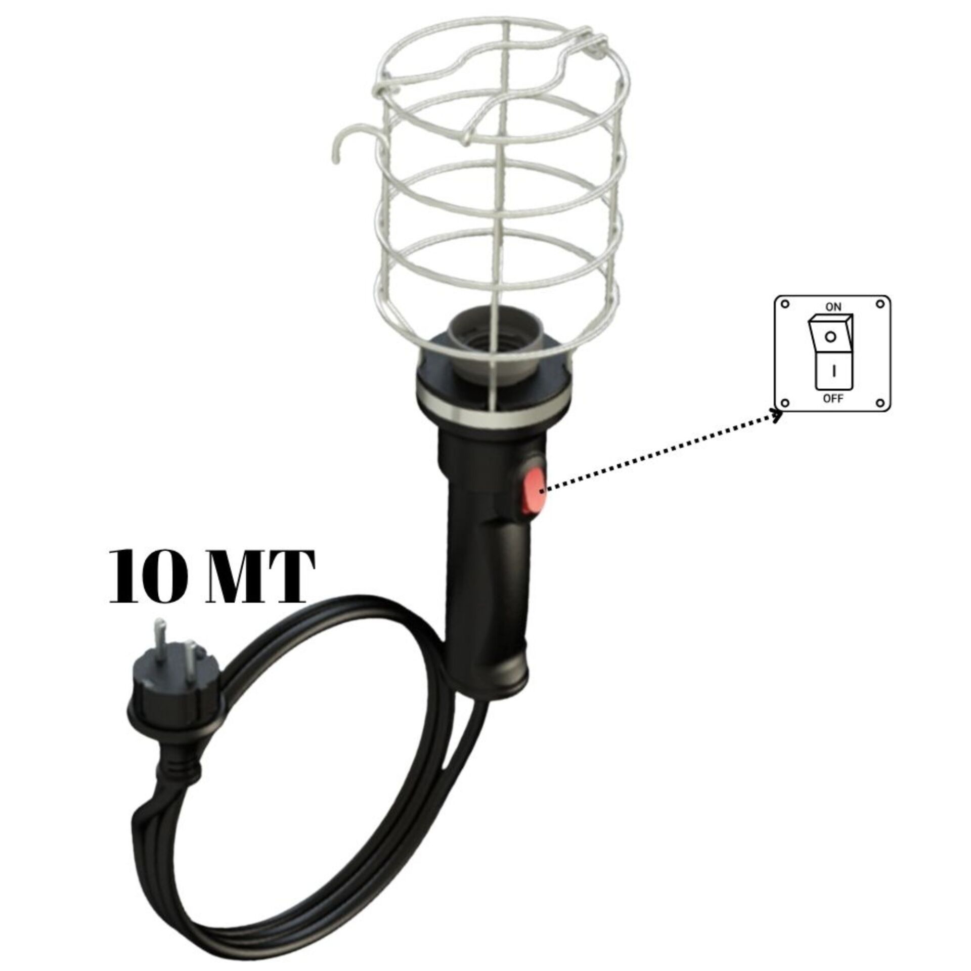 Bylion Baladoz El Lambası Kablolu 10 Mt Mpl10m