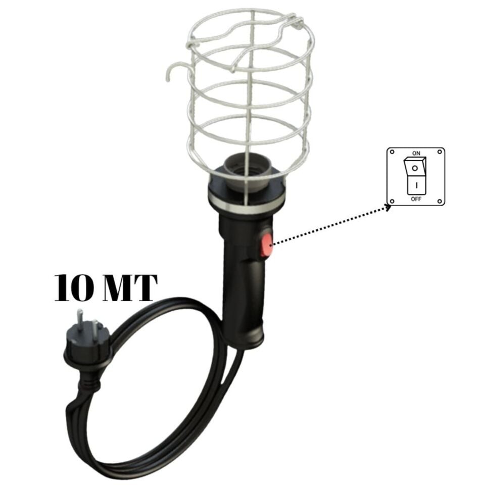 Bylion Baladoz El Lambası Kablolu 10 Mt Mpl10m