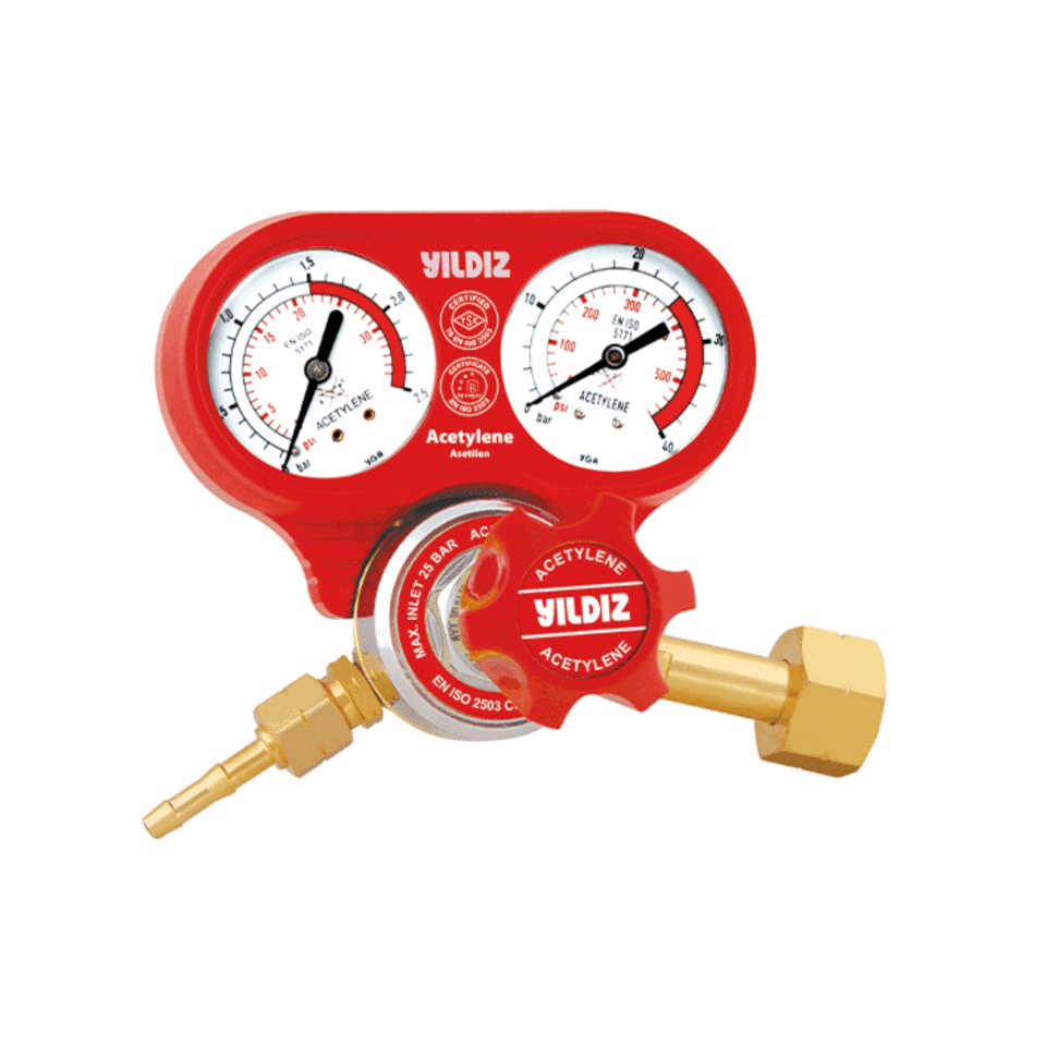 Yıldızgaz 5411s Asetilen Basınç Düşürücü 0.10 Bar