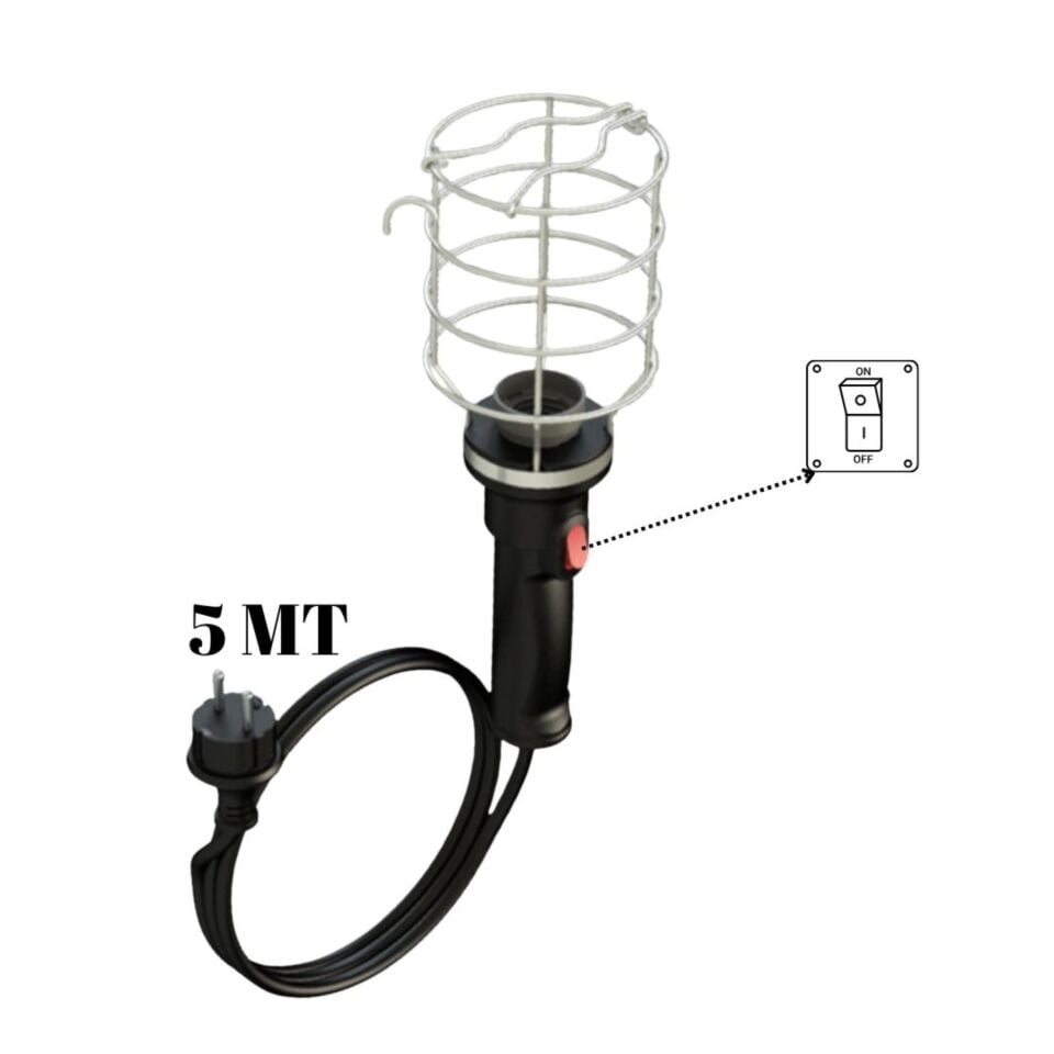 Bylion Baladoz El Lambası Kablolu 5 Mt Mpl5m