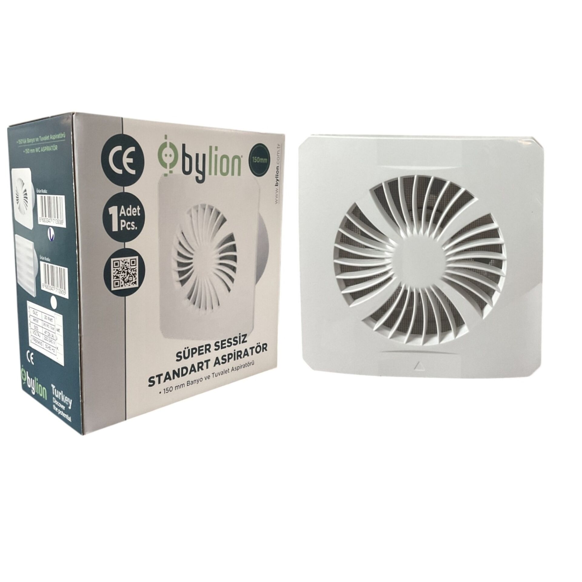 Bylion Banyo-tuvalet Aspiratör 150 Mm Asp-150