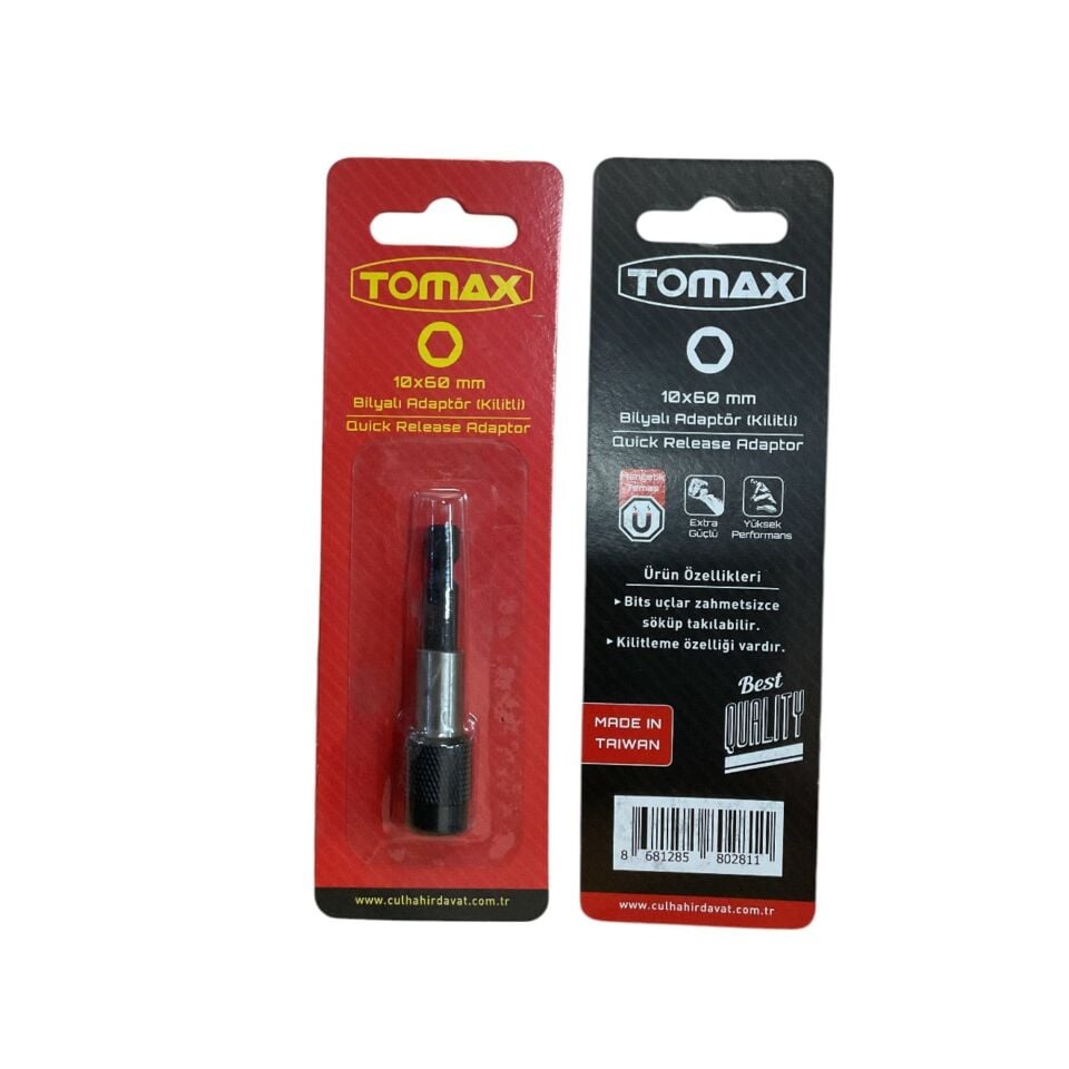 Tomax Bilyalı Bits Uzatma Adaptör 10x60 (kilitli)