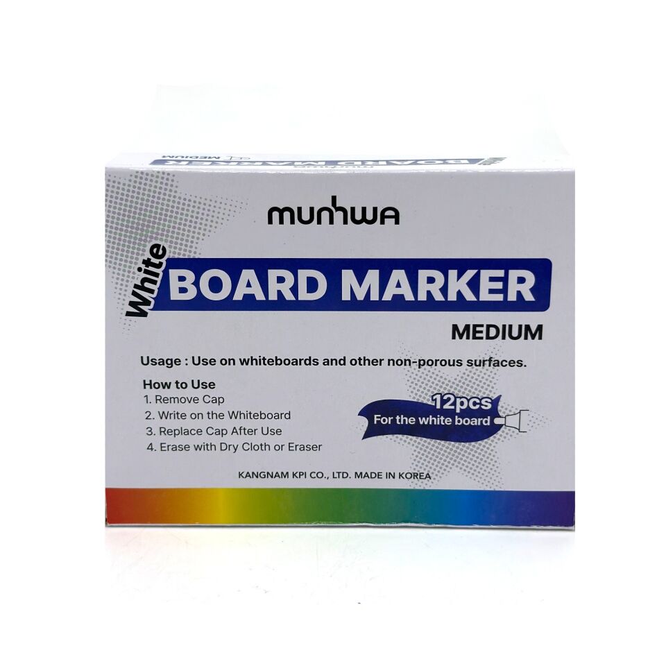 Munhwa Board Marker Yazı Tahtası Kalemi Siyah