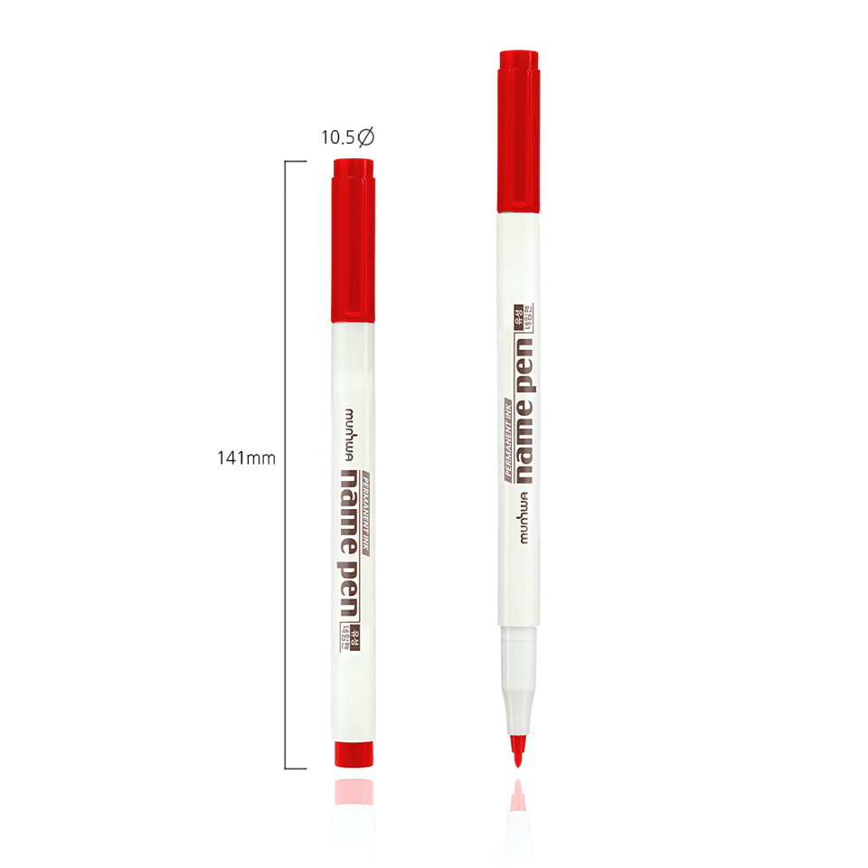 Munhwa Name Pen Asetat Kalemi Extra Fıne S Kırmızı