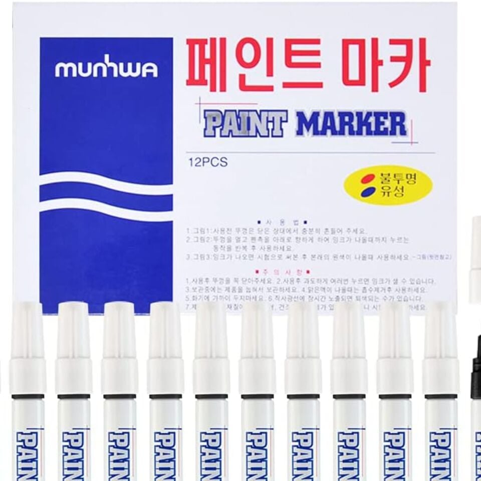 Munhwa Paınt Marker Tam Örtücü Boya Kalemi Beyaz