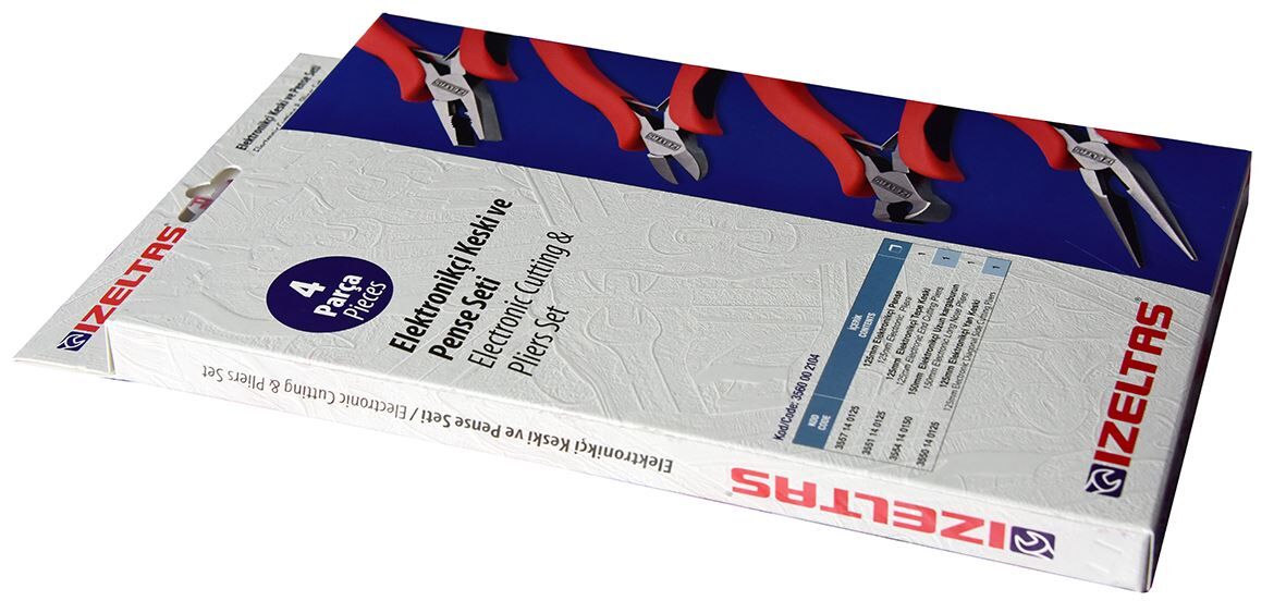 İzeltaş 4 Parça Elektronıkçı Keski Ve Pense Setı - 3560002104