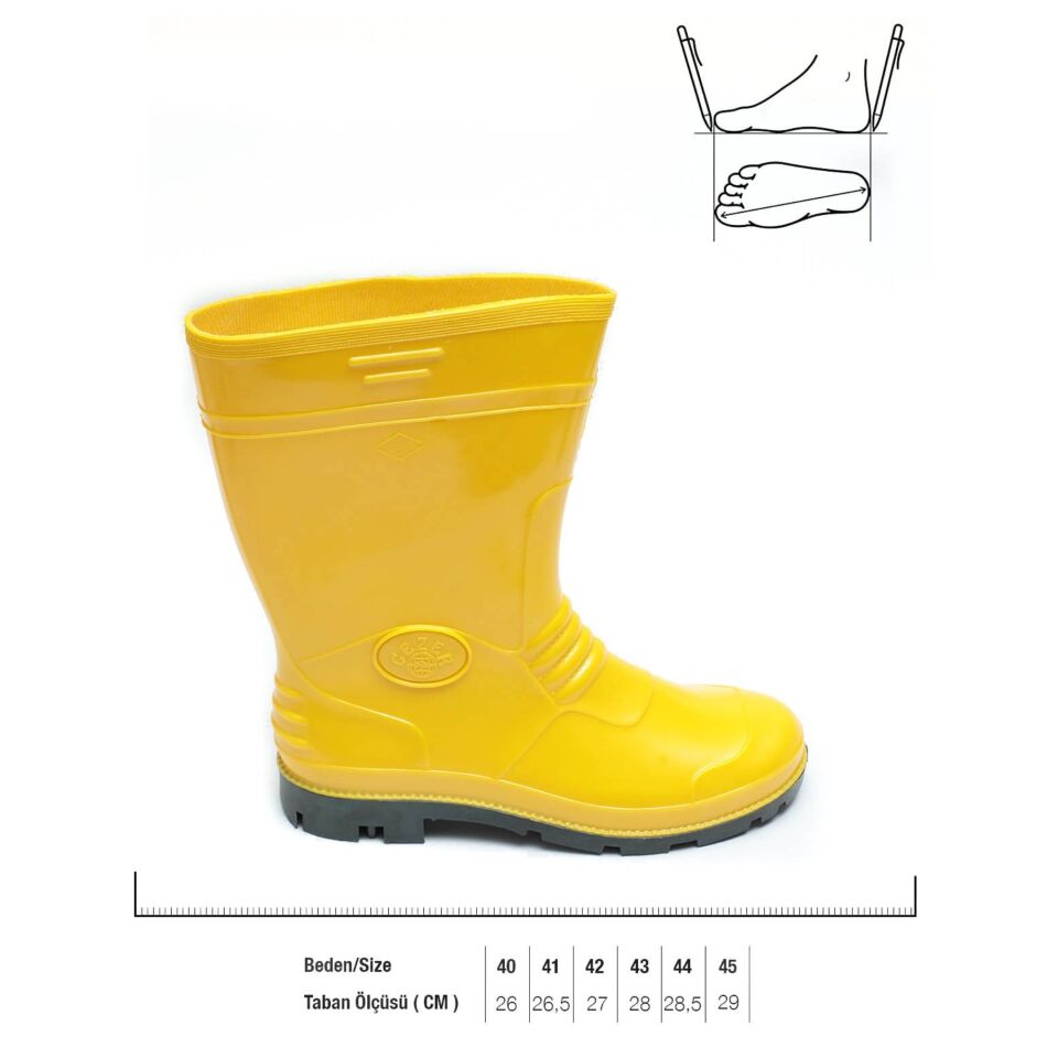 Gezer Sarı Çizme Kısa No: 36