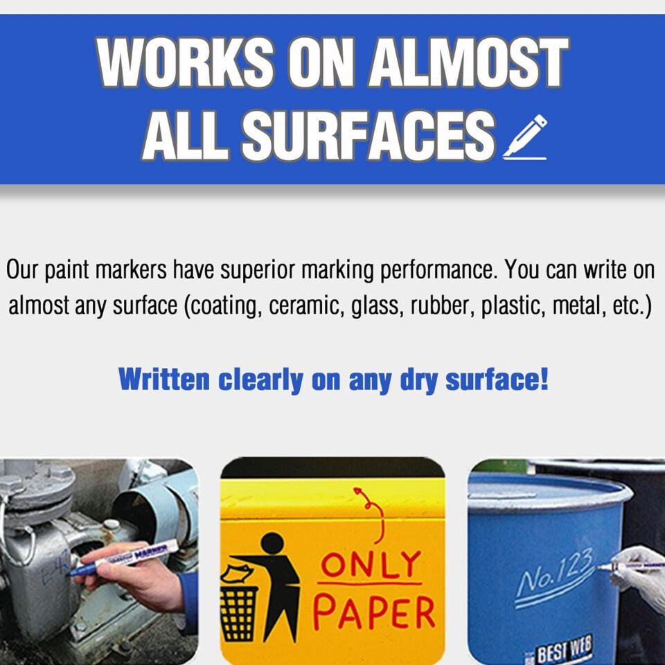 Munhwa Paınt Marker Tam Örtücü Boya Kalemi Mavi