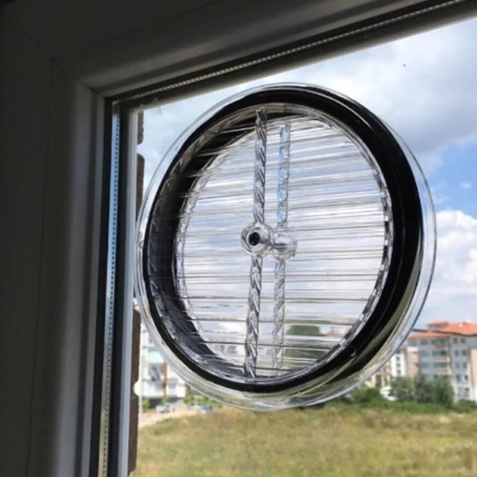 Doğalgaz Cam Menfezi Şeffaf Ak-101