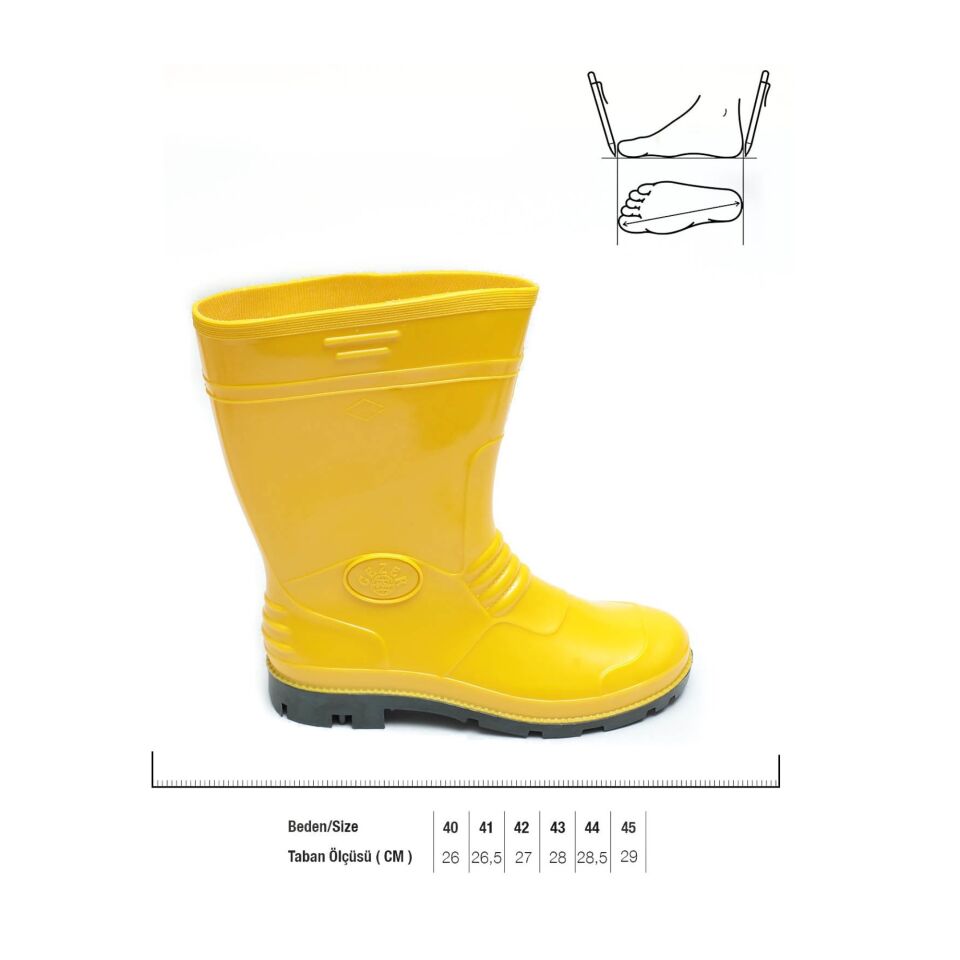 Gezer Sarı Çizme Kısa No: 39