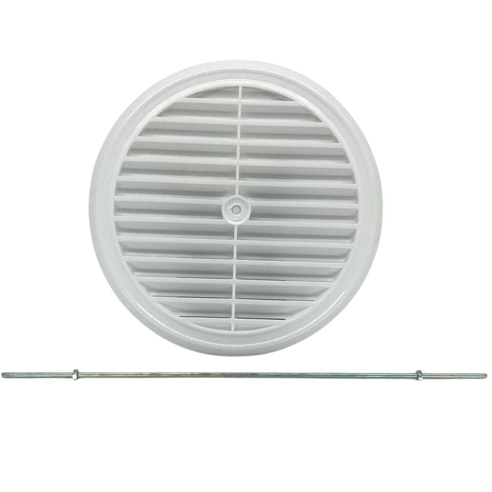 Doğalgaz Tijli Duvar Menfezi Beyaz Ak-103