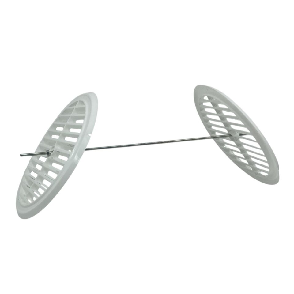 Doğalgaz Tijli Duvar Menfezi Beyaz Ak-103