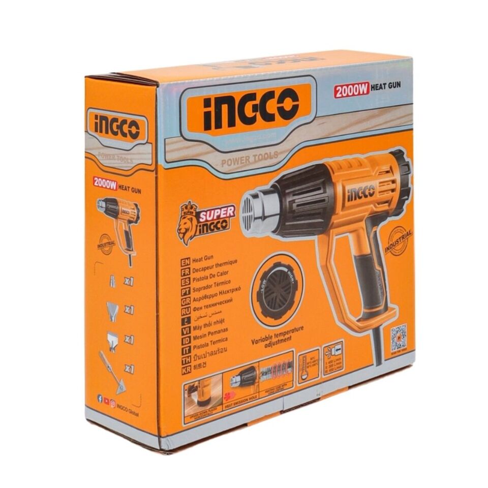 İngco Hg200047 Sıcak Hava Tabancası 2000 W